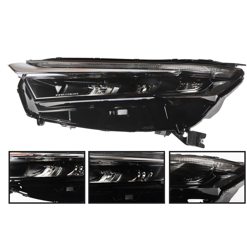 DURAFORCE Left LED Headlight for 2023-2024 Honda CR-V Driver Side w/ Chrome Trim