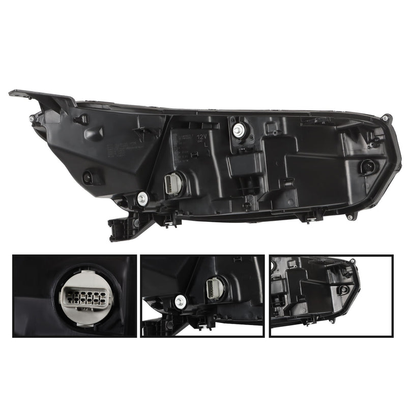 DURAFORCE Left LED Headlight for 2023-2024 Honda CR-V Driver Side w/ Chrome Trim