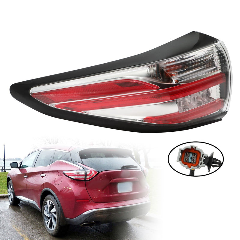 DURAFORCE Left Outer Tail Light Assembly for 2015-2018 Nissan Murano Driver Side