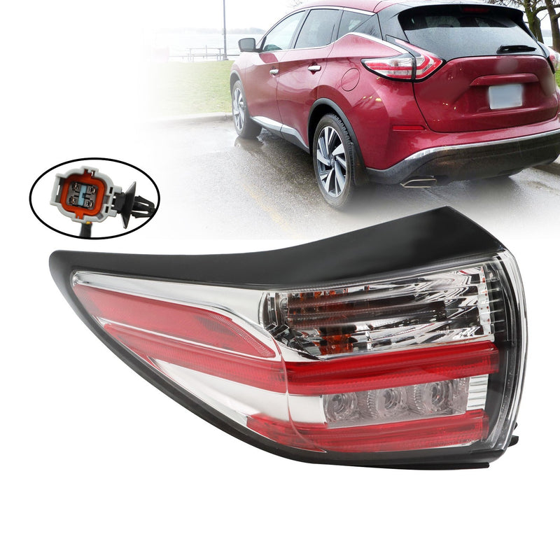 DURAFORCE Left Outer Tail Light Assembly for 2015-2018 Nissan Murano Driver Side