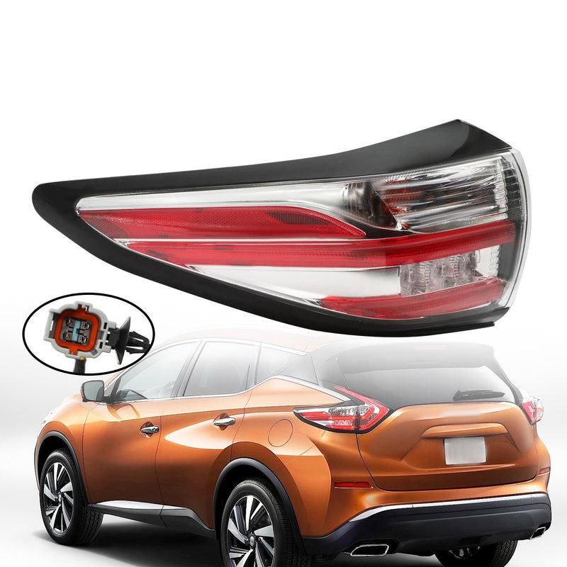 DURAFORCE Left Outer Tail Light Assembly for 2015-2018 Nissan Murano Driver Side
