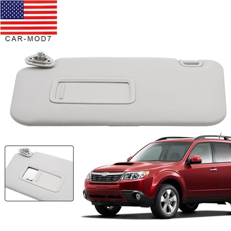 DURAFORCE Left Gray Sun Visor w/ Mirror for Subaru Forester 2009-2013 92011SC033LO