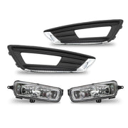DURAFORCE Left & Right Bumper Fog Lights Driving Lamps for 2015-2018 Ford Focus