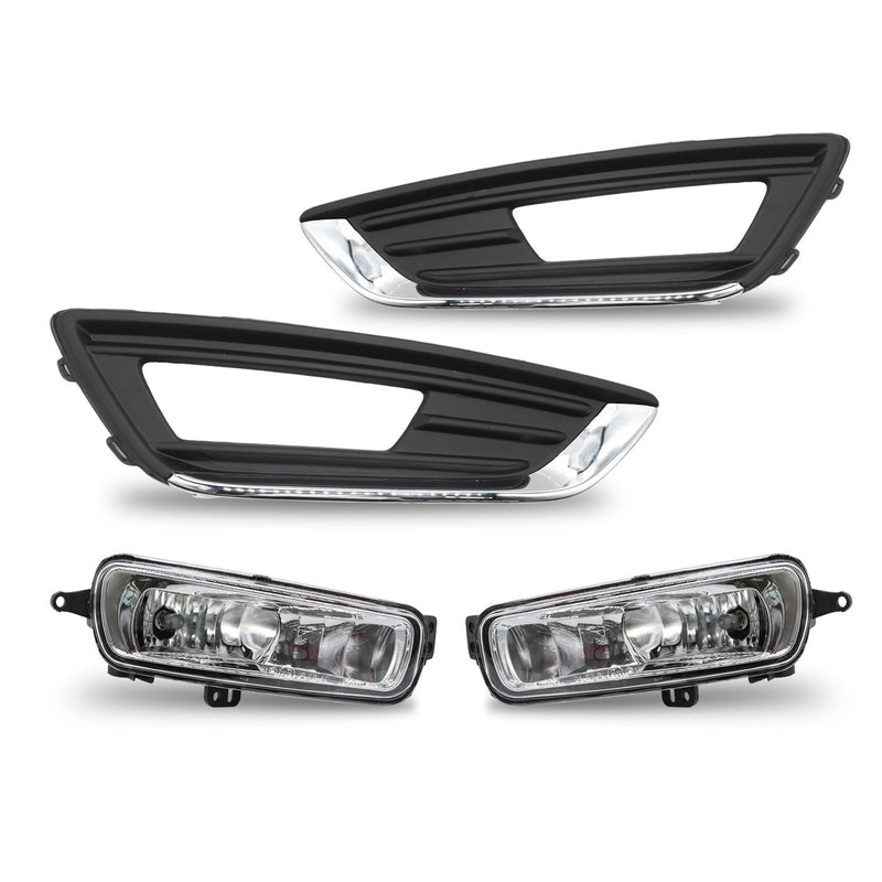 DURAFORCE Left & Right Bumper Fog Lights Driving Lamps for 2015-2018 Ford Focus