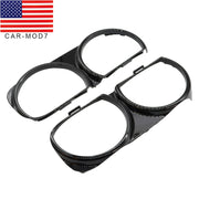 DURAFORCE Front Headlight Bezel Trim Set LH & RH for 2015-2021 Dodge Challenger