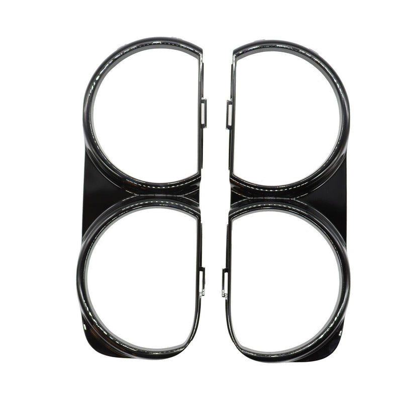 DURAFORCE Front Headlight Bezel Trim Set LH & RH for 2015-2021 Dodge Challenger