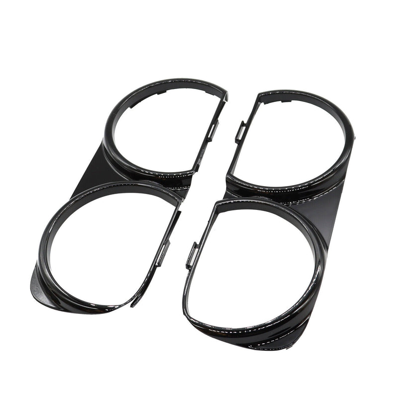 DURAFORCE Front Headlight Bezel Trim Set LH & RH for 2015-2021 Dodge Challenger