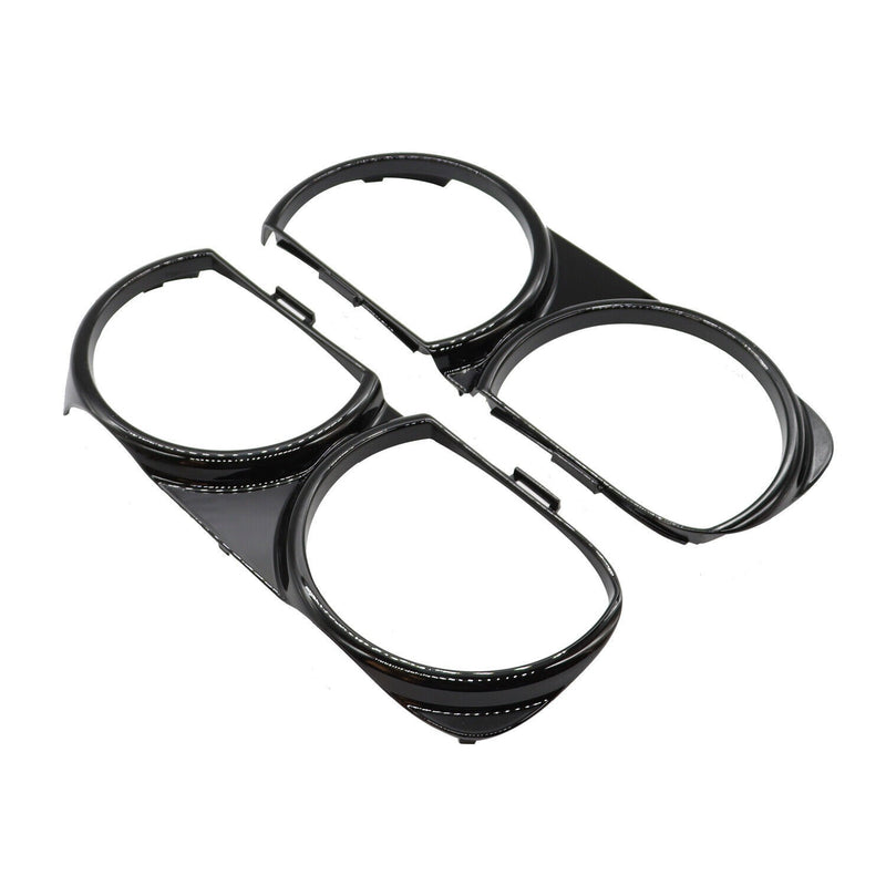 DURAFORCE Front Headlight Bezel Trim Set LH & RH for 2015-2021 Dodge Challenger
