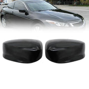 DURAFORCE Gloss Black Left Rearview Mirror Cover Cap for Honda Accord 2008-2013