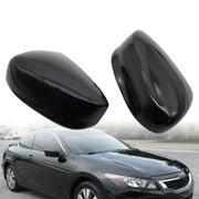 DURAFORCE Gloss Black Left Rearview Mirror Cover Cap for Honda Accord 2008-2013