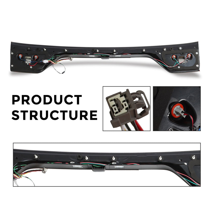 DURAFORCE Liftgate Taillight Lamps w/ Camera Hole for 2014-2022 Dodge Durango 68453659AA