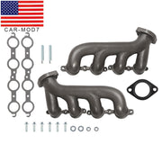 DURAFORCE LS Swap Cast Iron Manifold Set for Chevy Camaro LS1 LS2 LS3 4.8 5.3 6.0L