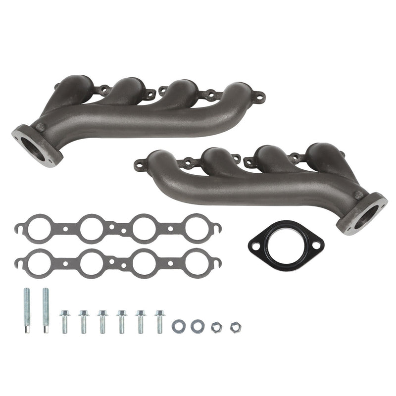 DURAFORCE LS Swap Cast Iron Manifold Set for Chevy Camaro LS1 LS2 LS3 4.8 5.3 6.0L