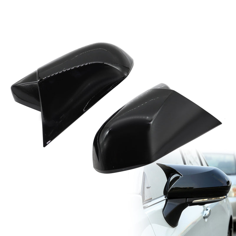 DURAFORCE M Style Gloss Black Side Mirror Cover for Toyota Camry 2018-2023 Replacement