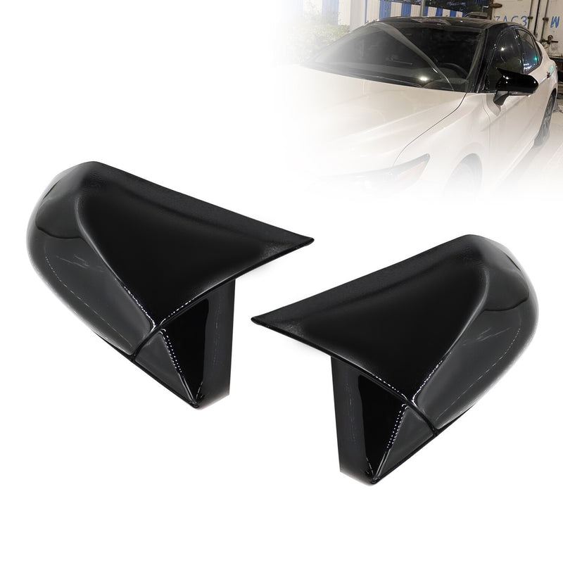 DURAFORCE M Style Gloss Black Side Mirror Cover for Toyota Camry 2018-2023 Replacement