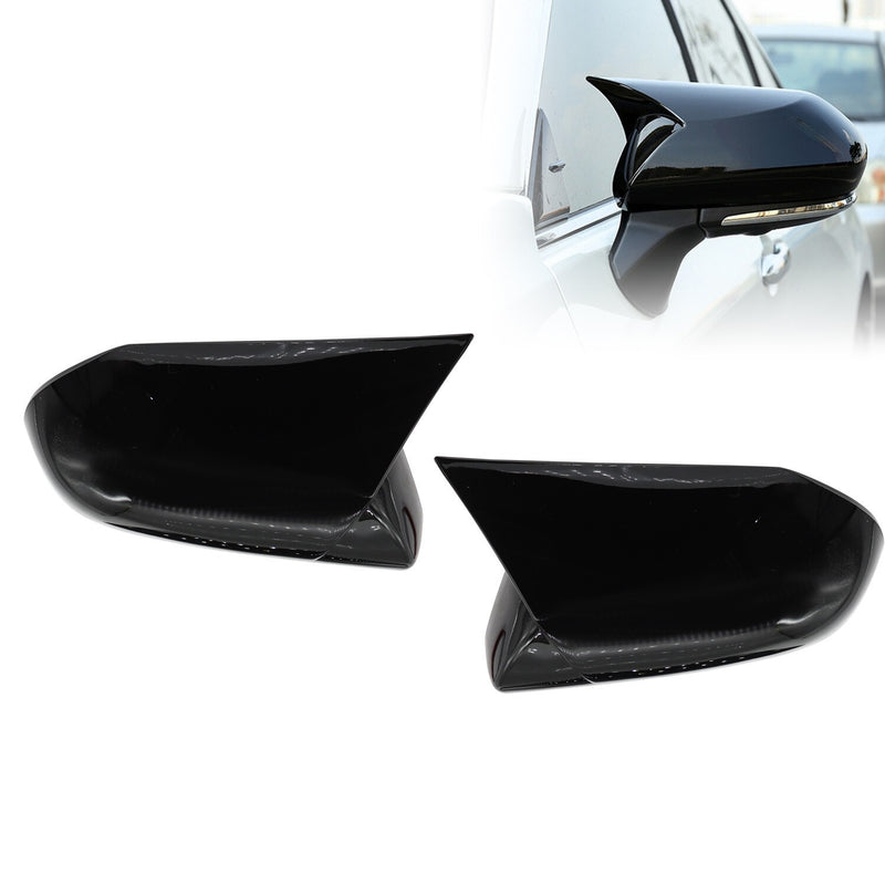DURAFORCE M Style Gloss Black Side Mirror Cover for Toyota Camry 2018-2023 Replacement