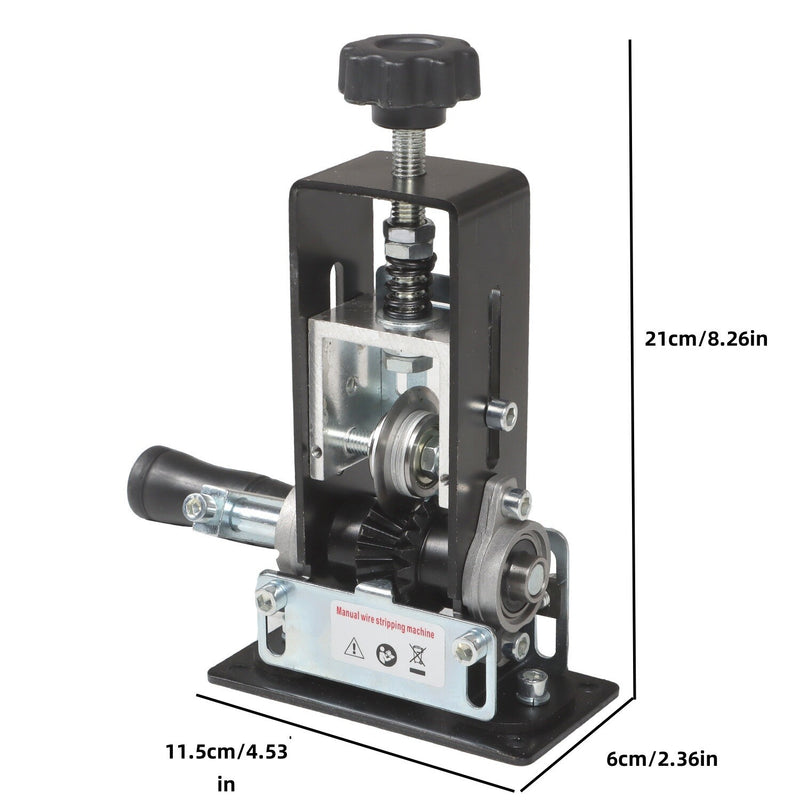 DURAFORCE Manual Wire Stripping Machine Drill Powered Hand Crank Stripper 1-20MM Tool