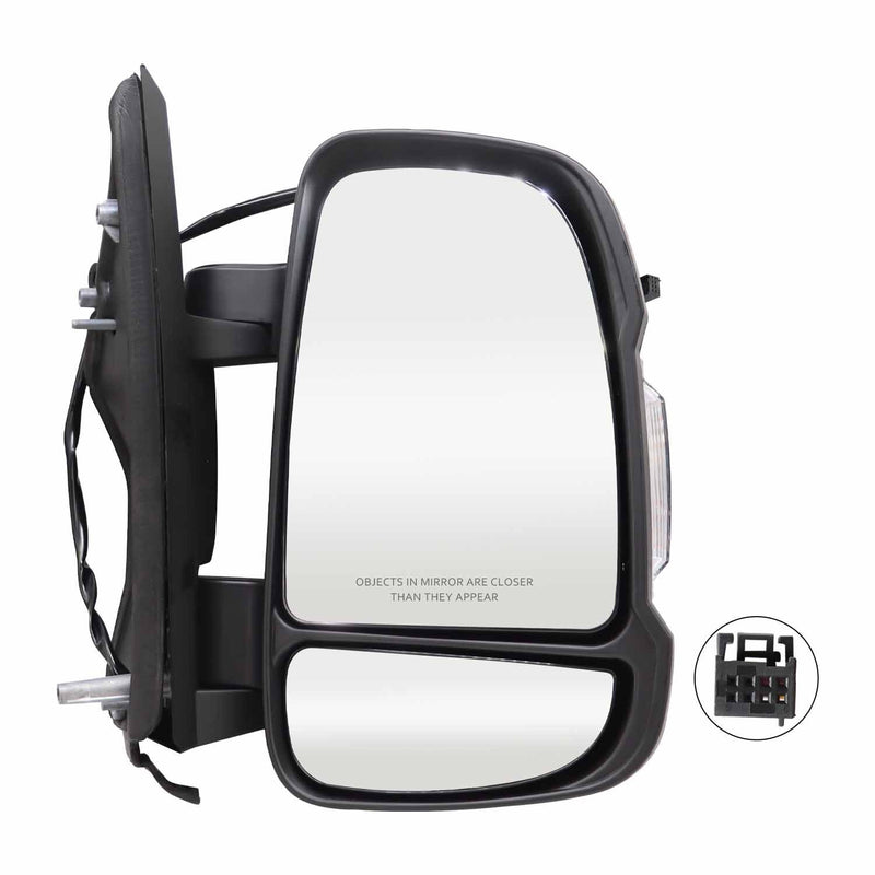 DURAFORCE Passenger Side Mirror Manual Folding for 2014-2021 Ram ProMaster 1500-3500