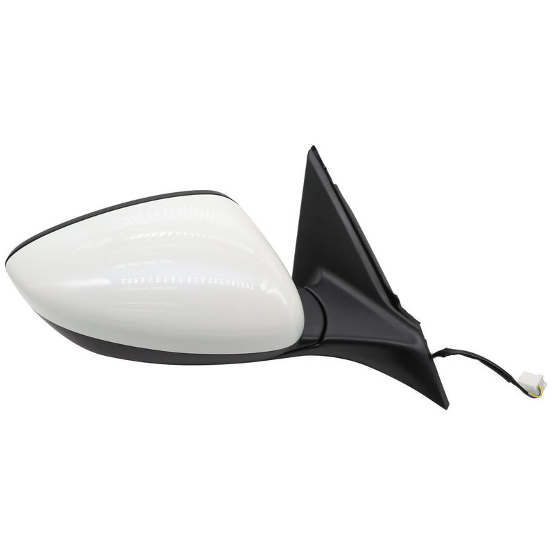 DURAFORCE Right Side White Power Manual Fold Mirror 3Pin for 2018-2020 2022 Honda Accord