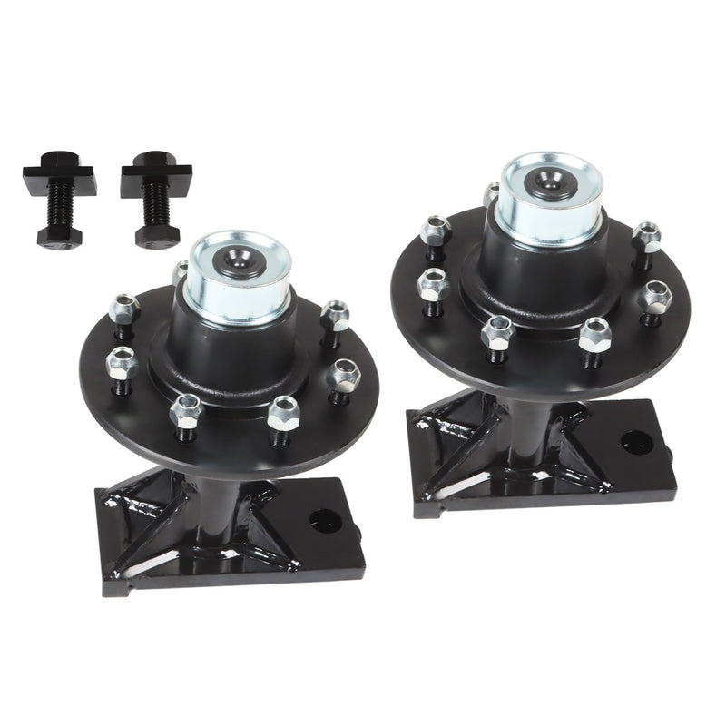 DURAFORCE New 8x6.5 Lug Bolt-On Wheels for Shipping Container Hub & Spindle Kit 8000LB