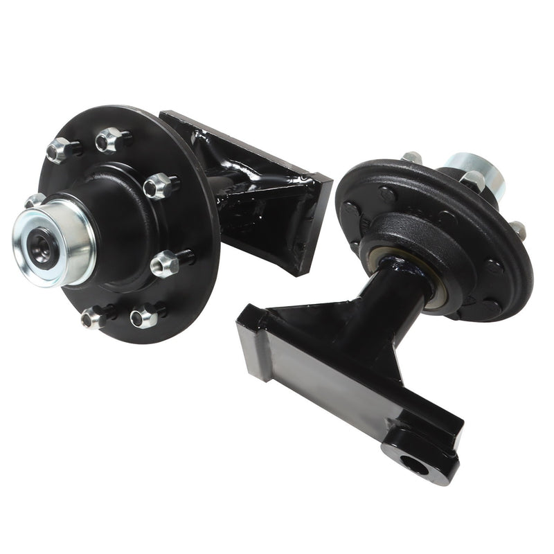 DURAFORCE New 8x6.5 Lug Bolt-On Wheels for Shipping Container Hub & Spindle Kit 8000LB