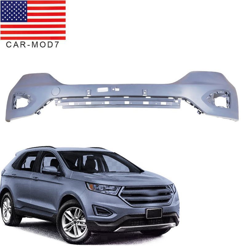 DURAFORCE Front Bumper Cover Fascia Upper for Ford Edge 2015-2018 FO1014114 FT4Z17D957APTM