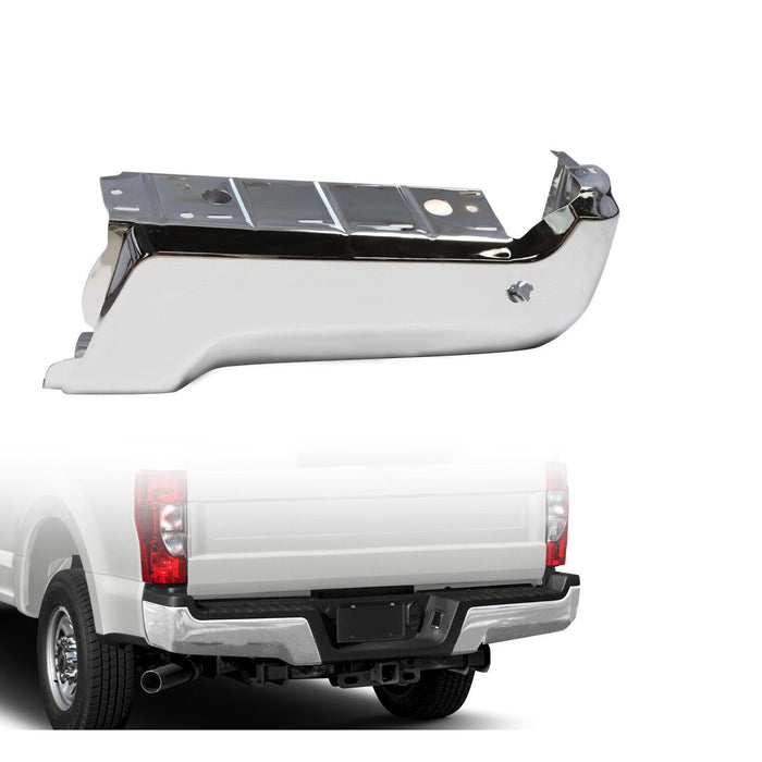 DURAFORCE NEW Chrome Rear Right Bumper Face Bar for 2017-2022 Ford F250 F350 w/Park