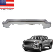 DURAFORCE Chrome Steel Front Bumper Face Bar for 2019-2021 GMC Sierra 1500 Pickup