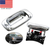DURAFORCE Chrome Tailgate Handle & Bezel Set for 1999-07 Chevy Silverado GMC Sierra