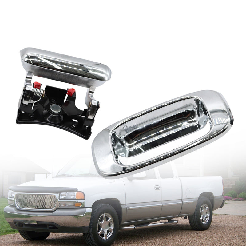 DURAFORCE Chrome Tailgate Handle & Bezel Set for 1999-07 Chevy Silverado GMC Sierra