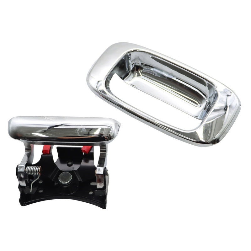 DURAFORCE Chrome Tailgate Handle & Bezel Set for 1999-07 Chevy Silverado GMC Sierra