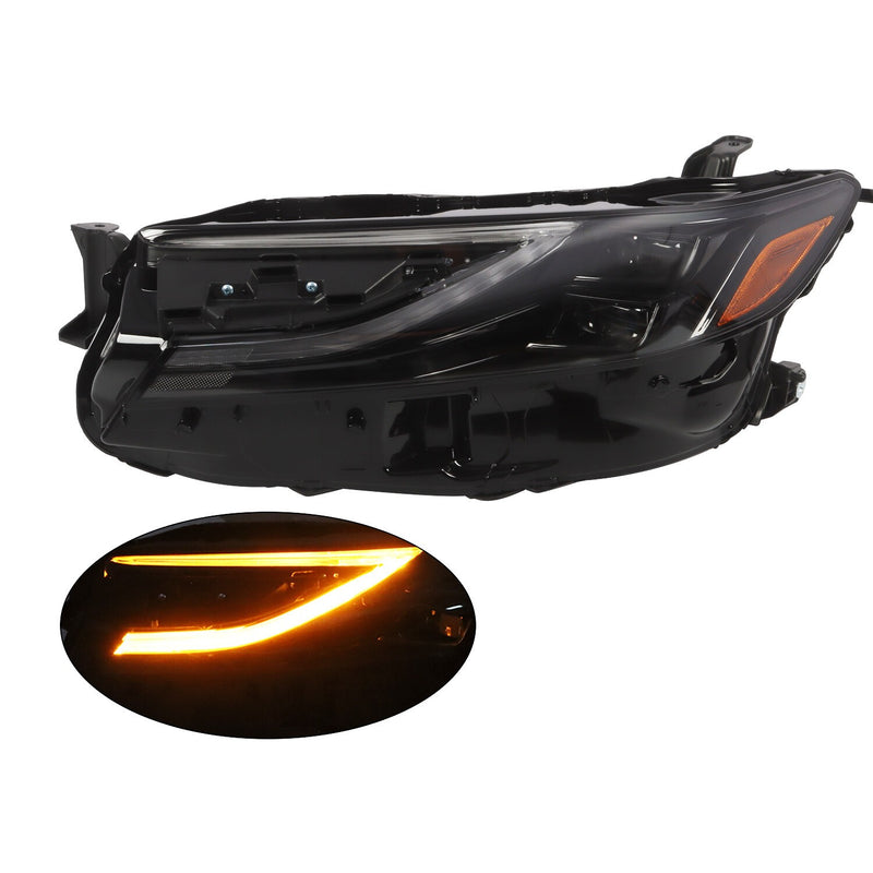 DURAFORCE 2024-25 Toyota Camry XSE XLE Left LED Headlight Assembly Chrome Replacement