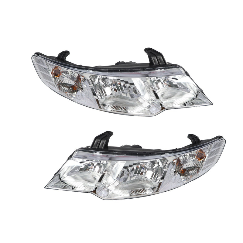 DURAFORCE Pair LED Headlights Clear Lens LH+RH for 2010-2013 Kia Forte Koup