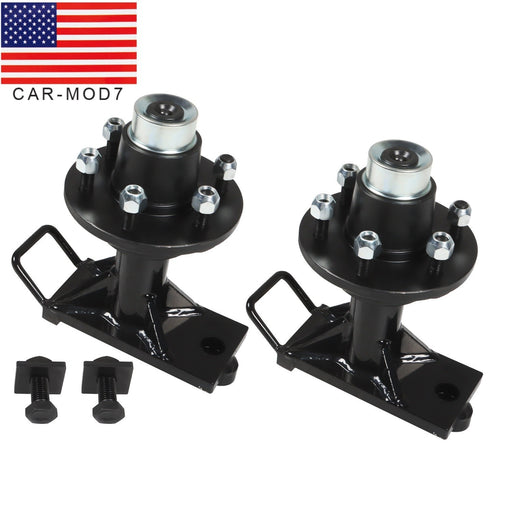 DURAFORCE 2 Pcs Shipping Container Wheels 6x5.5 Lug Bolt-On Spindle Kit Superior Quality