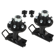 DURAFORCE 2 Pcs Shipping Container Wheels 6x5.5 Lug Bolt-On Spindle Kit Superior Quality