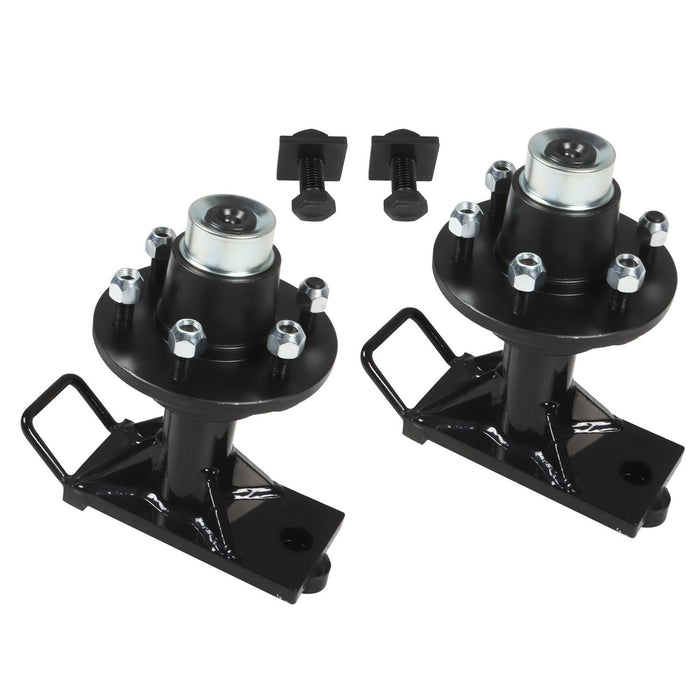 DURAFORCE 2 Pcs Shipping Container Wheels 6x5.5 Lug Bolt-On Spindle Kit Superior Quality