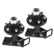 DURAFORCE 2 Pcs Shipping Container Wheels 6x5.5 Lug Bolt-On Spindle Kit Superior Quality