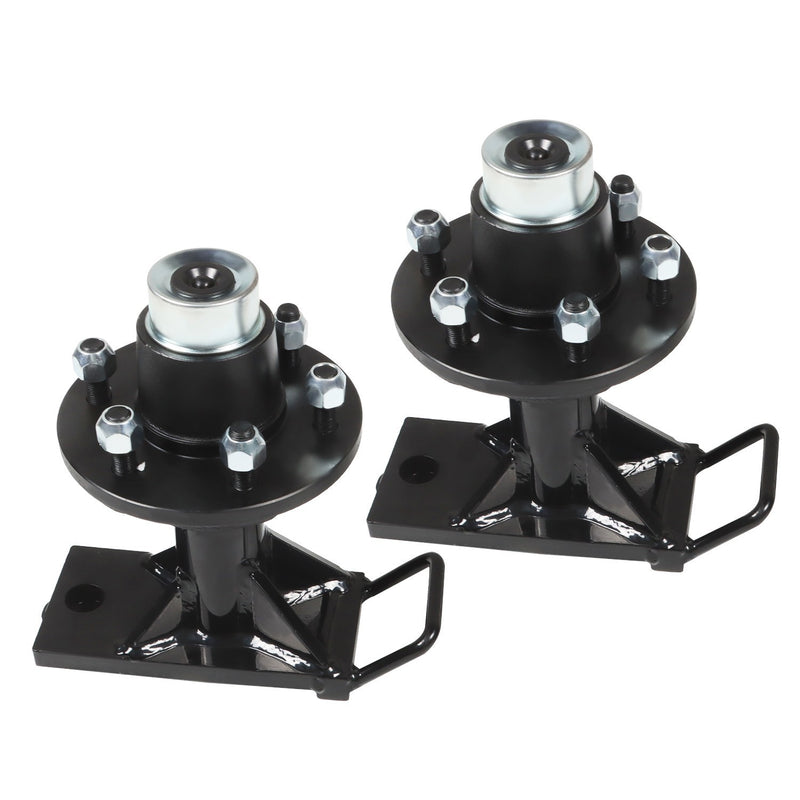 DURAFORCE 2 Pcs Shipping Container Wheels 6x5.5 Lug Bolt-On Spindle Kit Superior Quality