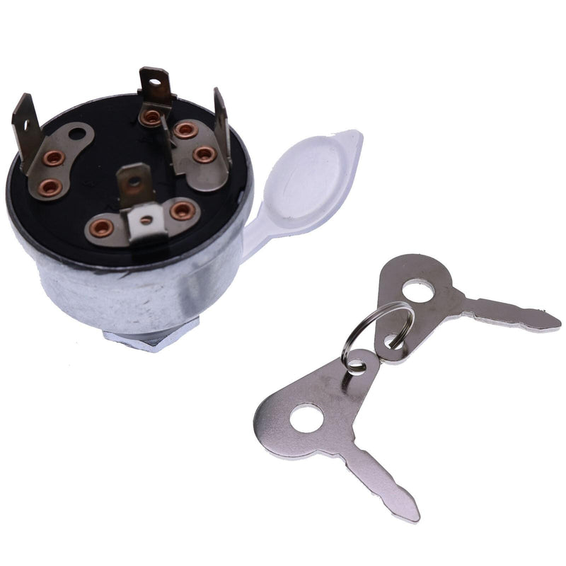 DURAFORCE Ignition Switch W/2 Keys for IH International Tractor 474 485 495 574 584 595