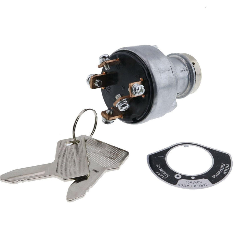 DURAFORCE Ignition Switch W/301 Keys 933110-00100 For Komatsu Excavator PC40FR-1 PC50FR-1