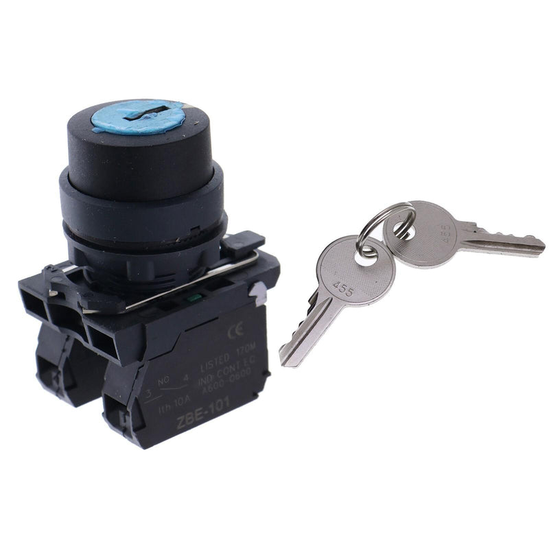 DURAFORCE Ignition Switch w/Keys 122512GT for Genie S-40 S-45 S-65 S-80 Z-45/25 Z-34/22