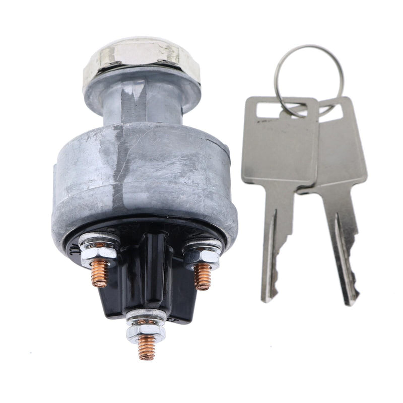 DURAFORCE Ignition Switch with 2 Keys for New Holland Loaders C190 L120 L125 L140 LS150 +
