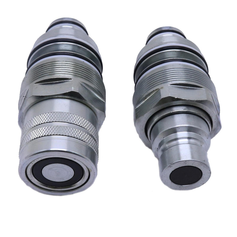 DURAFORCE New Male & Female Flat Face Coupler 6679837 6680018 for Bobcat A220 A300 753 773