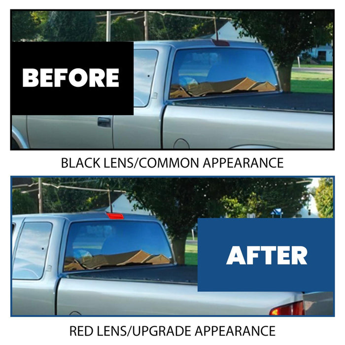 DURAFORCE Red Lens Extended Cab 3rd Brake Light Cover For 1994-04 Chevy S-10 GMC Sonoma