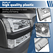 DURAFORCE For 03-07 Chevy Silverado Avalanche Headlights Bumper Lamps Chrome W/LED DRL Set