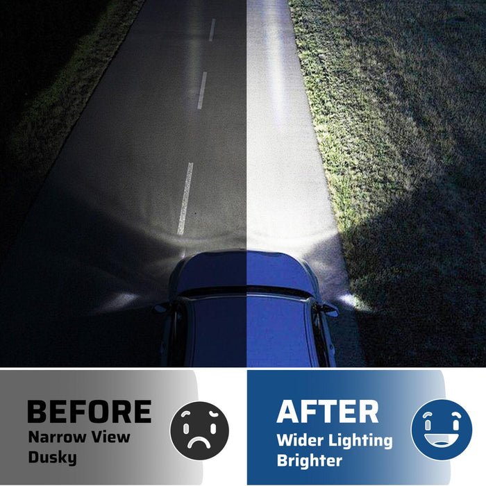 DURAFORCE For 03-07 Chevy Silverado Avalanche Headlights Bumper Lamps Chrome W/LED DRL Set