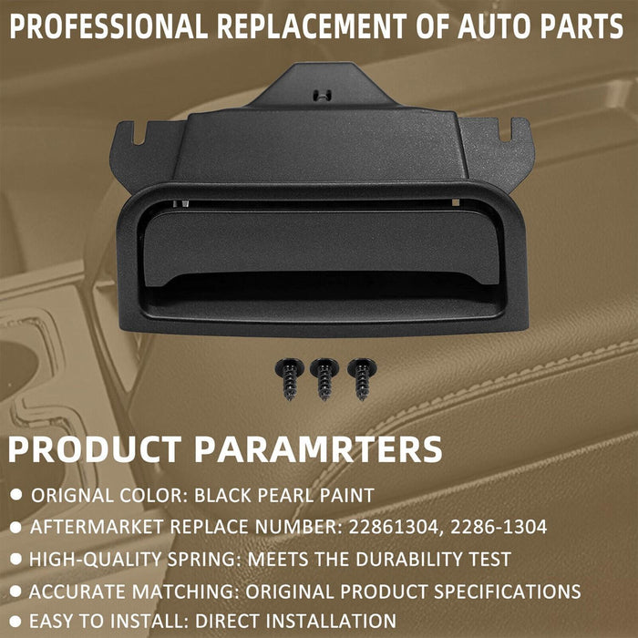DURAFORCE Center Console Armrest Latch Handle Plate for Chevrolet GMC 2014-2020 22792217