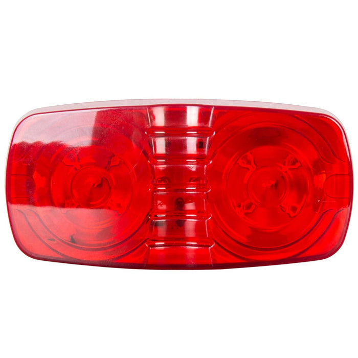 DURAFORCE 20x Amber+Red 4" Clearance Trailer RV Double Bullseye LED Marker Light 10 Diodes