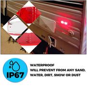 DURAFORCE 20x Amber+Red 4" Clearance Trailer RV Double Bullseye LED Marker Light 10 Diodes