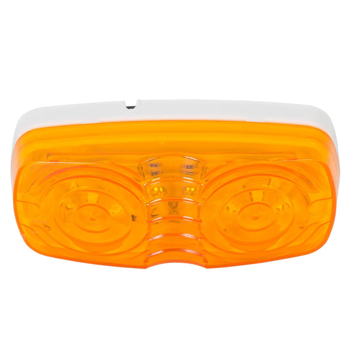 DURAFORCE 14x Trailer Marker Light 4x2 Rectangle Led Lights 10 Diodes Double Bullseye Led